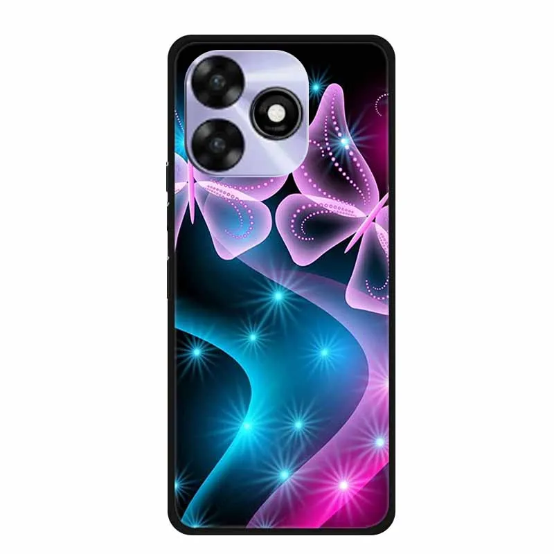 For Umidigi G5 Mecha Case Luxury TPU Soft Silicone Phone Cases Back Cover For UMIDIGI G5 MECHA Shockproof Flowers 6.60