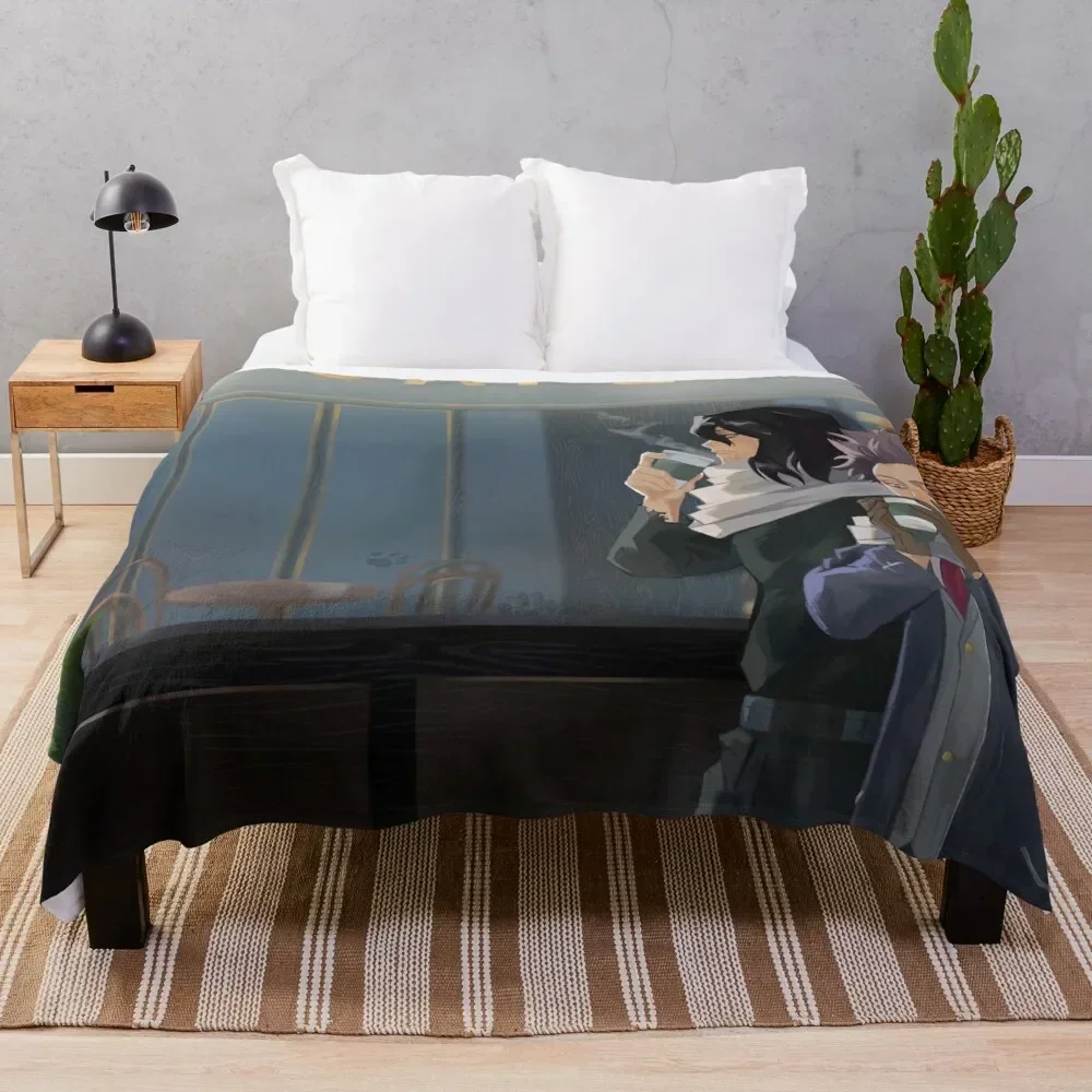 

Aizawa and Shinsou Cat Cafe Throw Blanket christmas gifts Weighted cosplay anime Kid'S Blankets