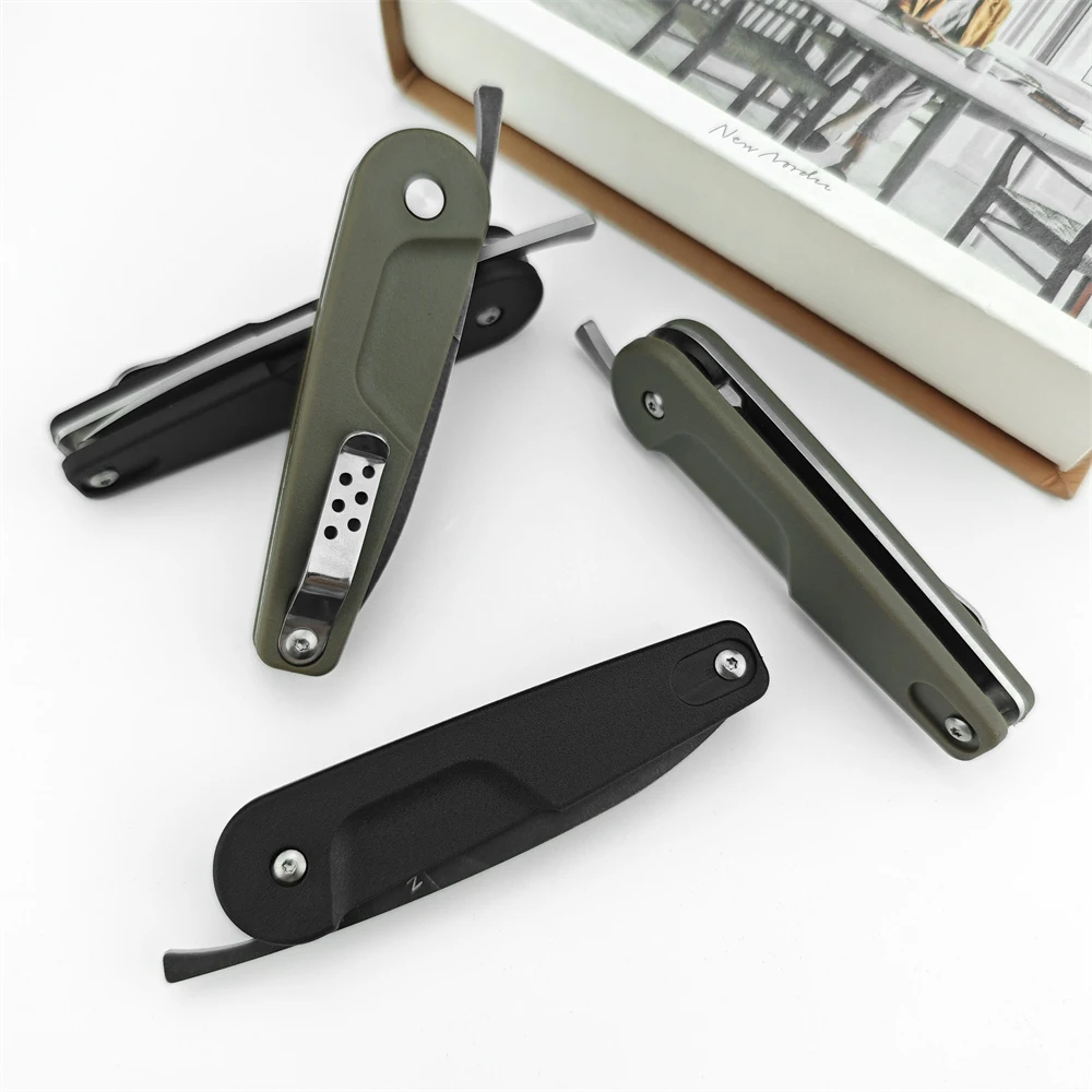 High Quality EXTER BDOR Pocket Folding Knife D2 Blade G10 Handles Portable Outdoor Tactical EDC Hunting Rescue Survival Tools