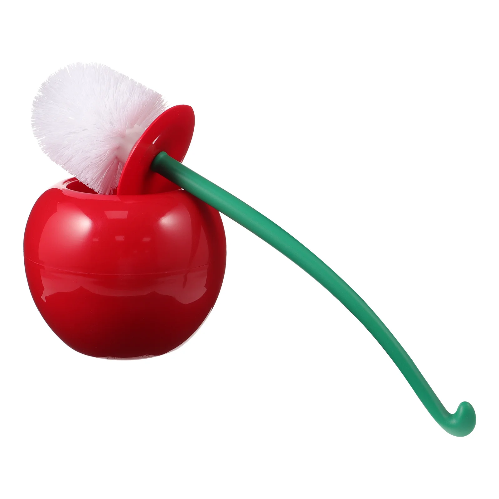 

Plastic Toilet Brush Set with Holder Red White Brush Convenient Storage for Bathroom Cleaning Tool Home Hotel Office Use