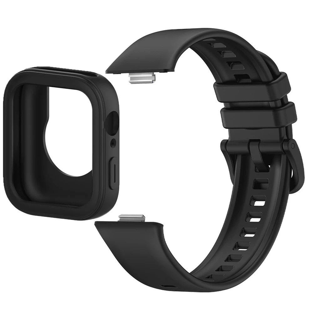 Silicone Case e Band para Huawei Watch, Strap com Screen Protector Cover, Pulseira, Pulseira, Pulseira