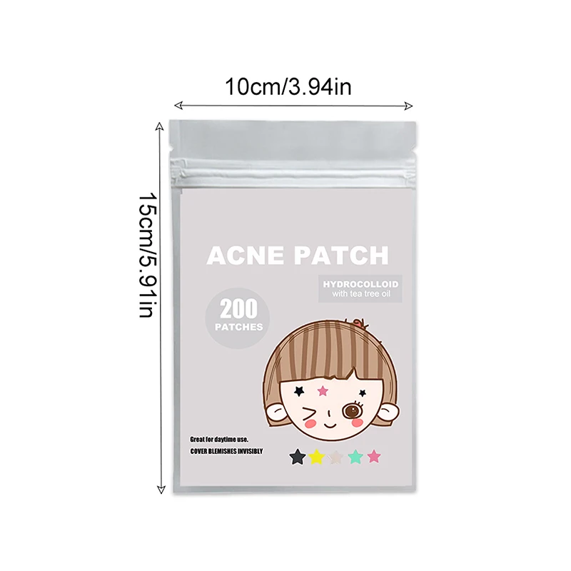 200/400Pcs Ster Puistje Patch Acne Kleurrijke Onzichtbare Acne Verwijdering Huidverzorgingsstickers Concealer Face Spot Beauty Make-Up Tools