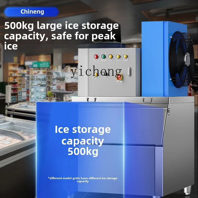 ZZ flake ice machine commercial large 500kg2 tons large output automatic industrial ice machine