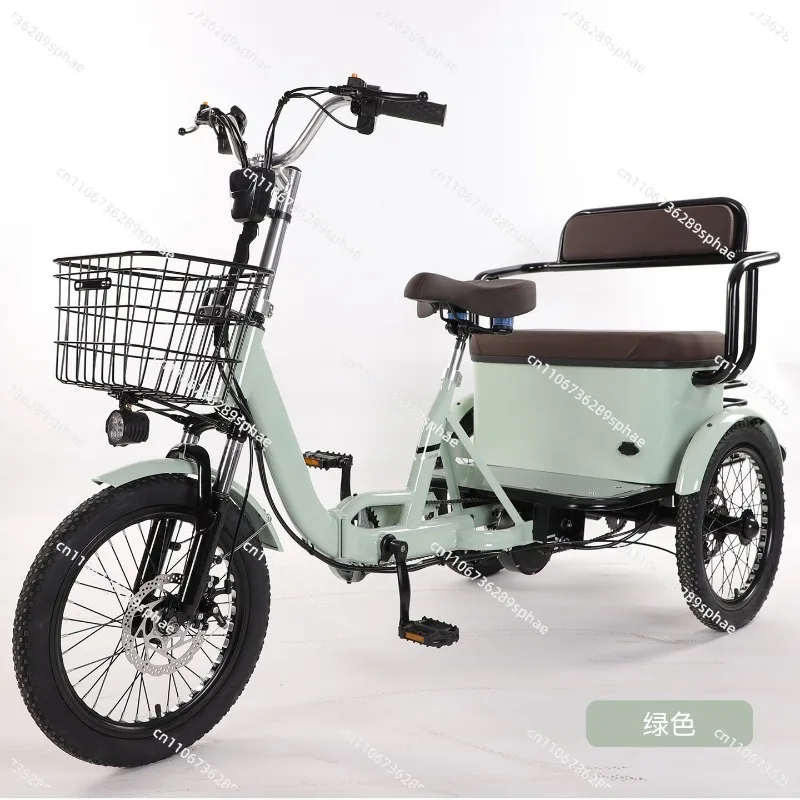 Electric tricycle household pedals to pick up and drop off children, battery-assisted pedals, tricycles