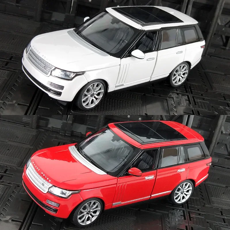 

1:24 LAND ROVER Range Rover, металлическая игрушка из сплава, искусственная коллекция, детский подарок