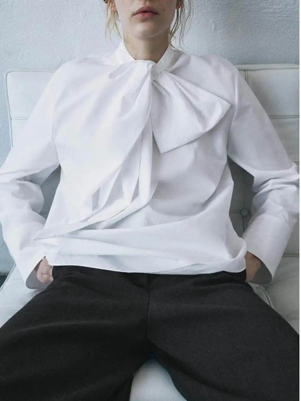 

Модный длинный сарафан с декоративным узлом, универсальный, простой, для ранней весны, для повседневной носки, женский, премиум-качество...