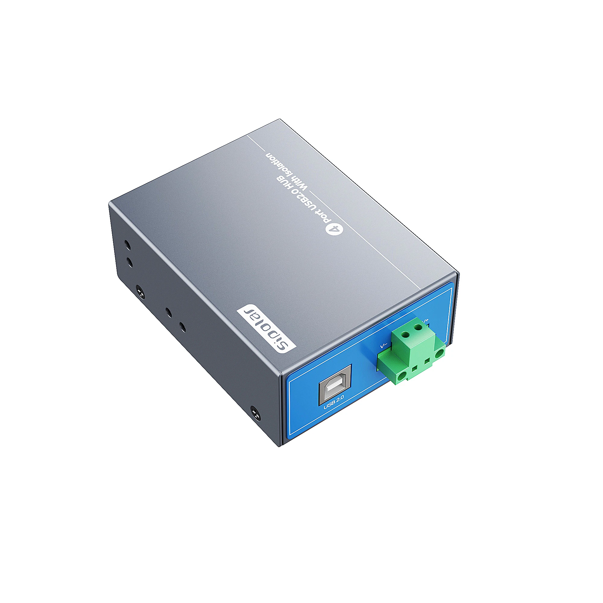AT-4A20M3 4-Port Industrial Grade 6KV ESD Surge Protection USB 2.0 Hub with ROHS/FCC Compliance