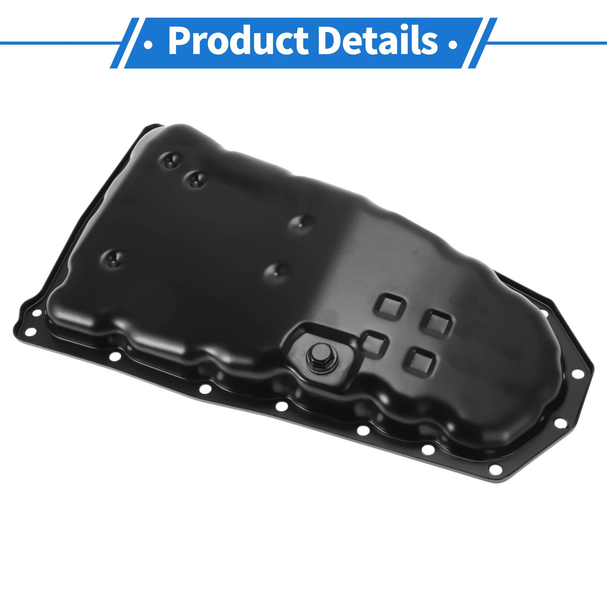 

UXCELL No 3139028X0A Масляный поддон двигателя Масляный поддон поддона трансмиссии для Nissan Altima 2013-2018 Стальной черный