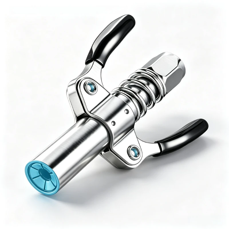 Grease Gun Coupler, 6 Jaw Locking 1/8