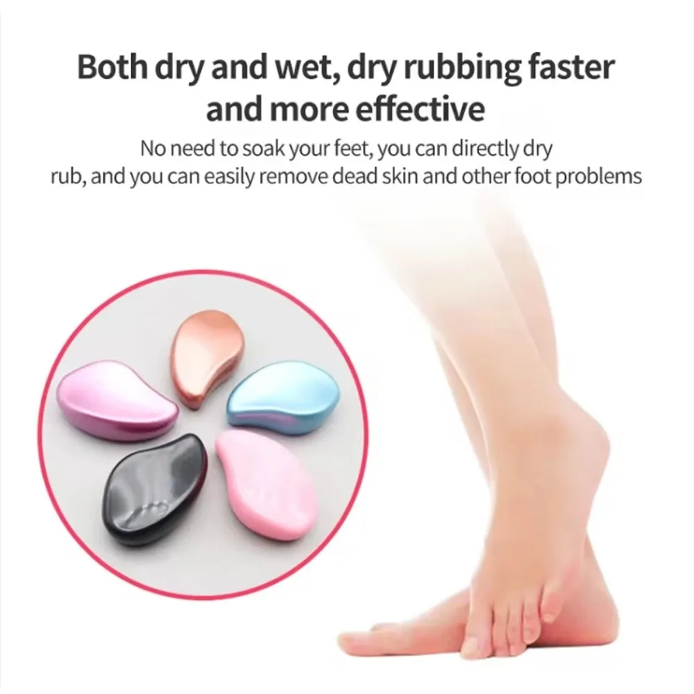 Nano Glass Foot Grinder Removing Dead Skin and Calluses Heel Grinding Stone Stainless Steel Double-sided Foot Board Foot Grinder