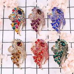 Rhinestone Pins for Women Unisex Shiny Glass Brooches Banquet Party Backpack Gifts Jewelry Accessories