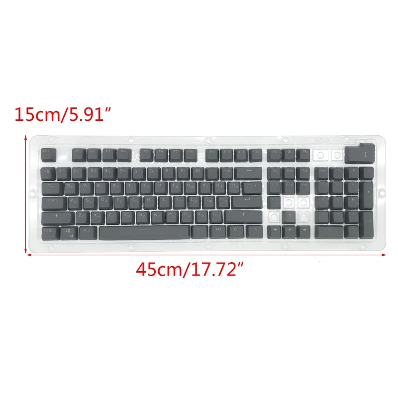 104 Phím Keycaps PBT Double Shot Máy đánh chữ có đèn nền của Nga Keycap cho đèn nền