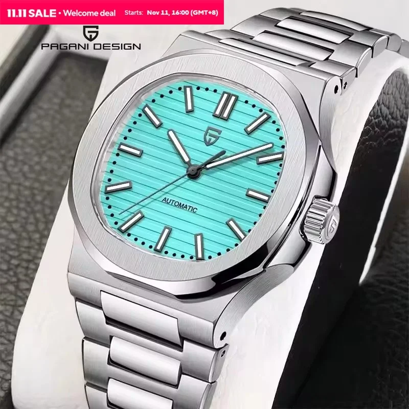 PAGANI DESIGN 2025 New Watches mens Luxury Seagull ST6 Mechanical Mens Automatic Watches Sapphire Stainless Steel Waterproof