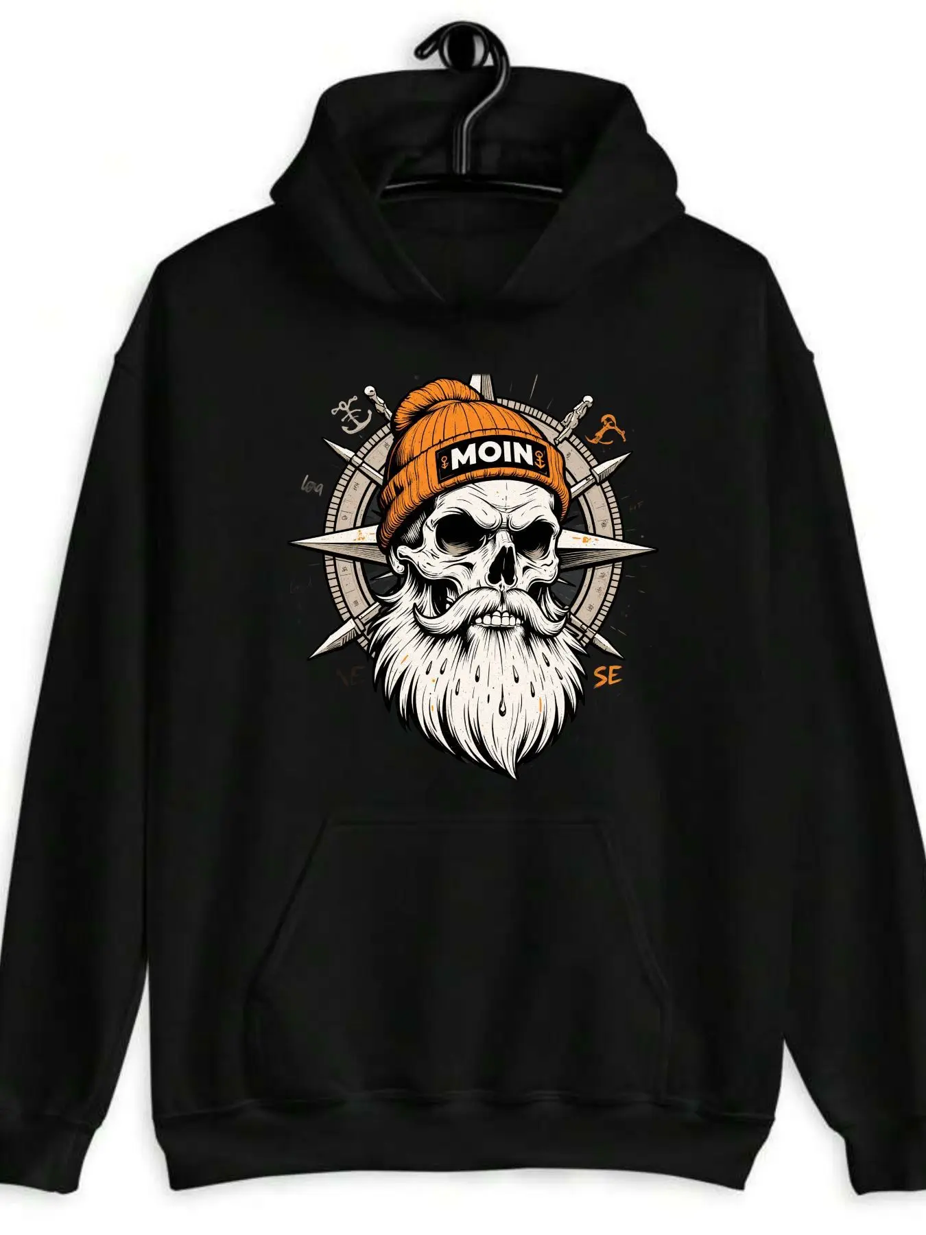 

Готический морской графический принт, осенние и зимние мужские и женские толстовки с капюшоном, повседневные свободные уличные спортивные тренировочные бренды