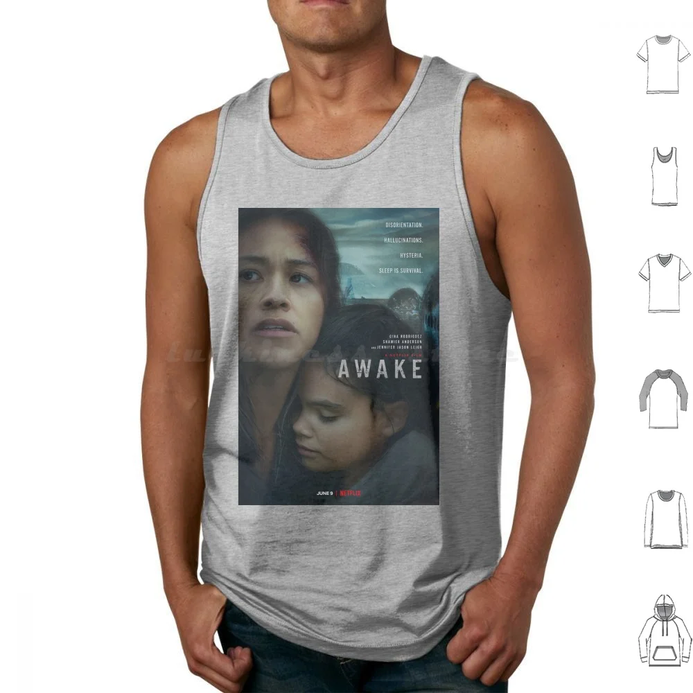 Awake ( 2021 ) Tank Tops Print Cotton Movie Film Cool New Hug 2021 Trend