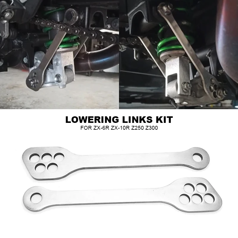 Lowering Links Kit Fit For Kawasaki ZX-6R ZX-10R Z250 Z300 Z750S Z750 Z800 Z1000 EX250 EX300 Rear Suspension Linkage Motorcycle
