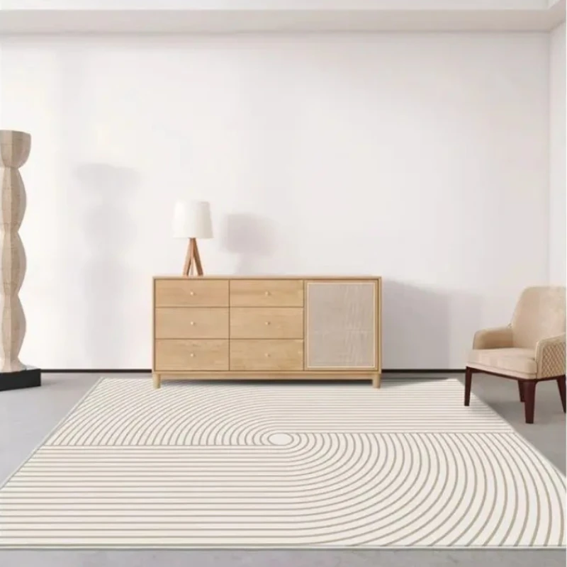 Móda minimalistické styl žití pokoj koberec domácí dekorace ložnice u postele měkké kobereček linky potištěné plyš podlaha rohož Ковер tapis 러그