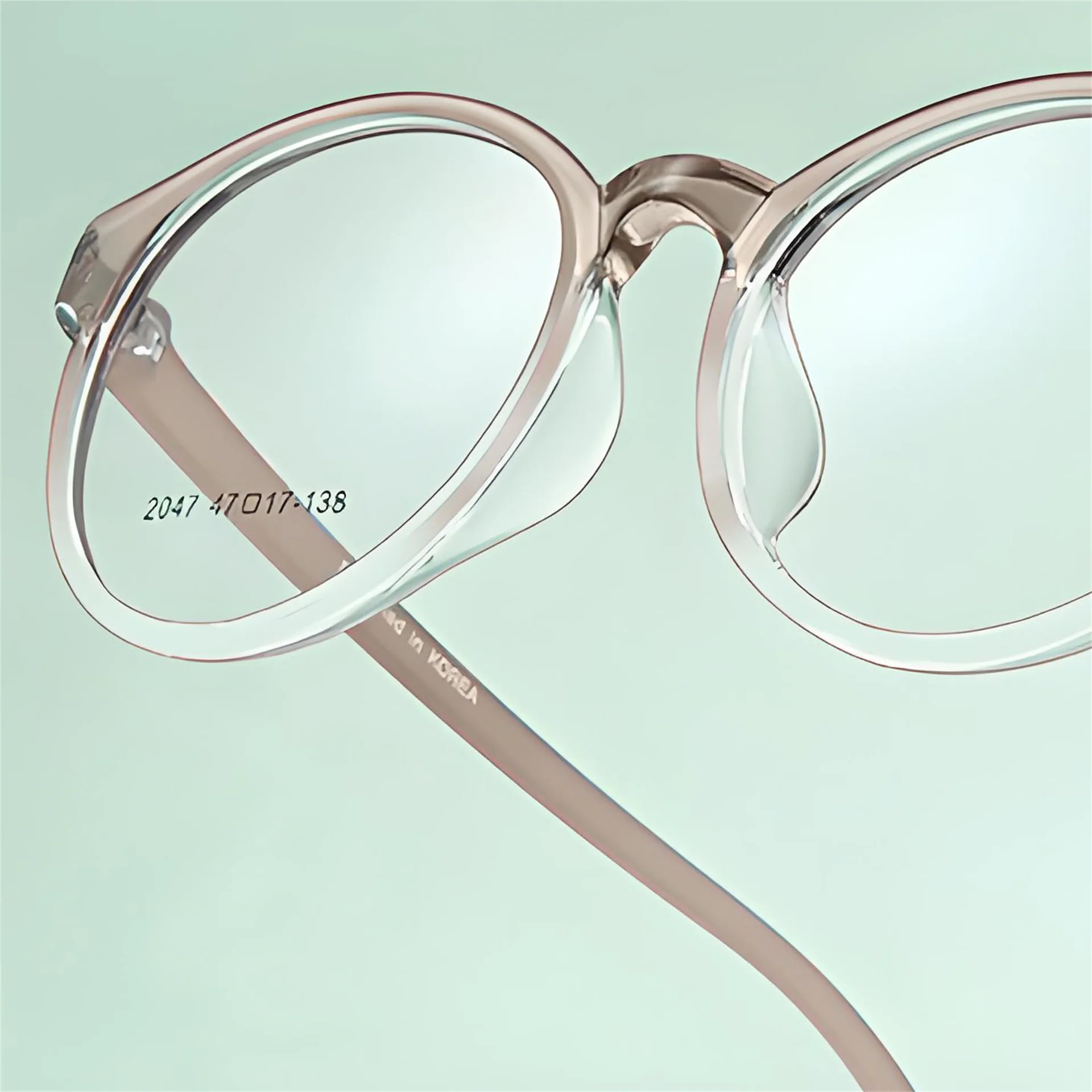 إطار نظارات عصري خفيف غير مفتوح للأطفال عدسات بصرية بحافة واسعة 4 مم مع وصفة نظارات متدرجة اللون