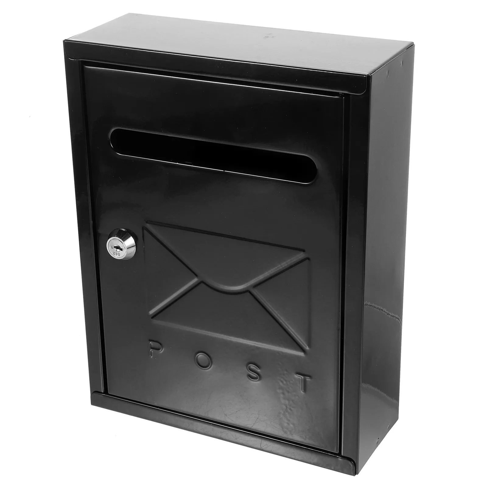 Rustic Vintage Wall Mount Mailbox Iron Letter Box European Style Post Box Home Outdoor Wall Mount Mailbox Iron Letter Box,