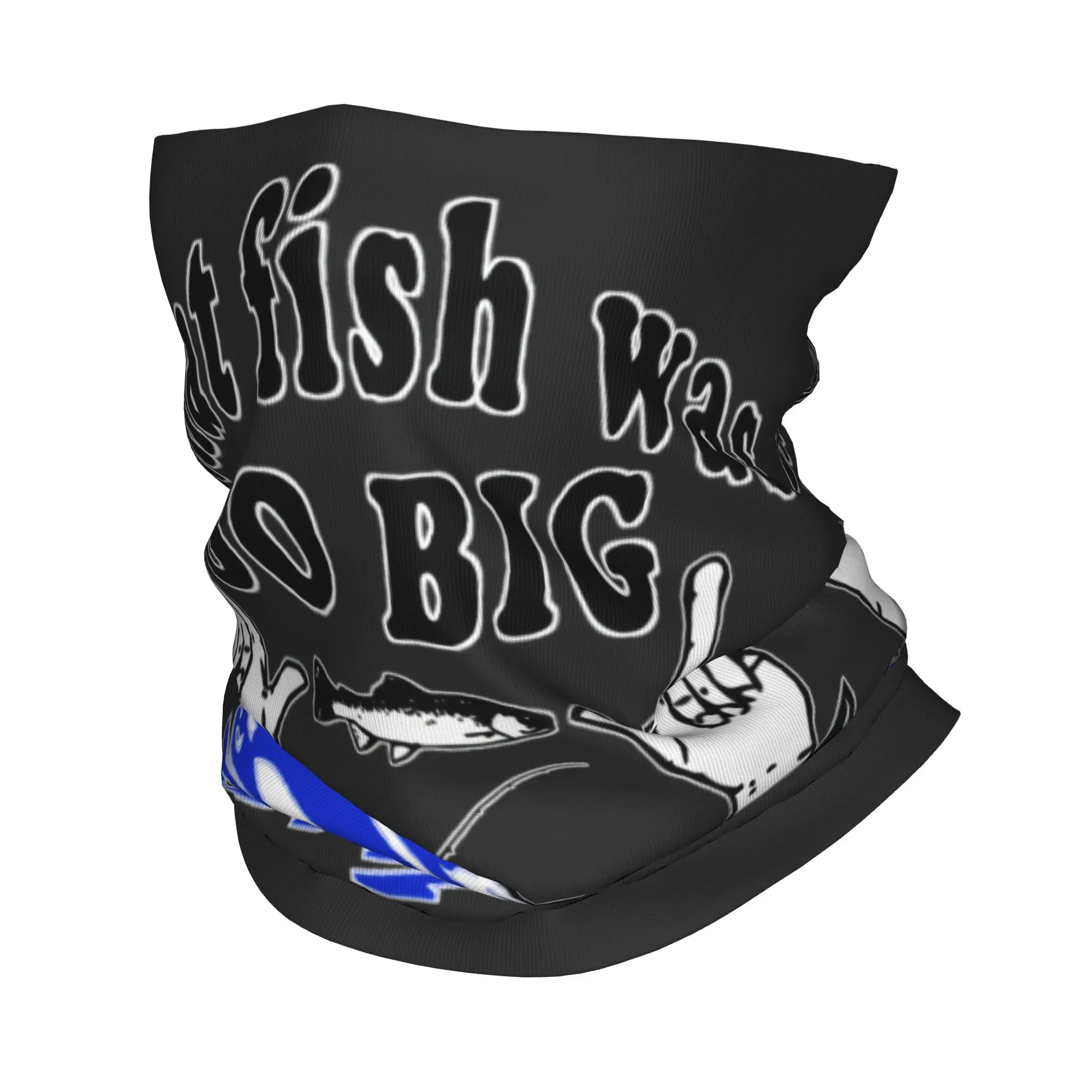 Custom That Fish Was So Big Bandana Neck Gaiter UV Protection Face Scarf Cover Women Men Fishing Fisherman Headwear Tube