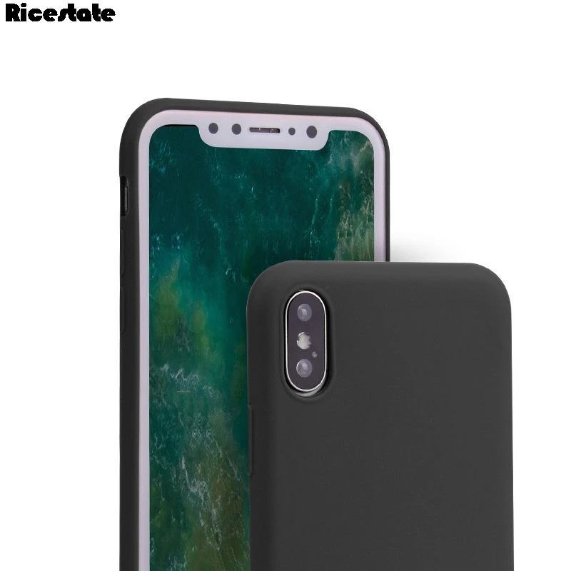 Ricesestate Fall für iPhone x xr xs max matt einfarbig Fall für iPhone 10 zehn x xs max xr Abdeckung schützen Haut Silikon Fall – Detail 9