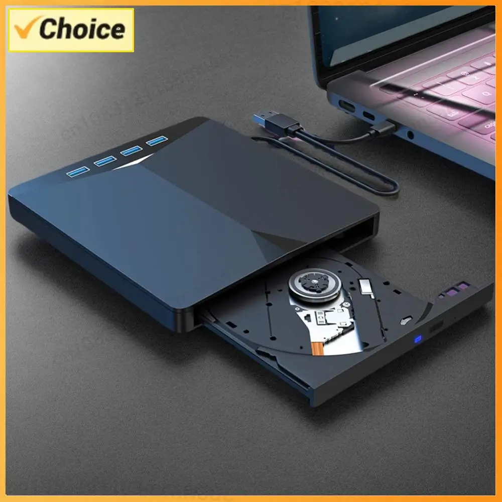 

Внешний DVD-RW/CD-рекордер USB 3.0 Type-C 7-в-1, высокоскоростной, с функцией Plug-and-Play, для Windows 11/10/8/7/Linux/OS