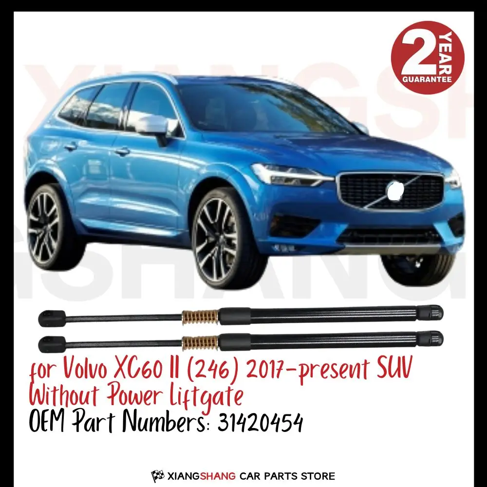 

2pcs Rear Tailgate Damper for Volvo XC60 II (246) 2017-present SUV WITH SPRING Trunk Boot Gas Charged Gas Struts