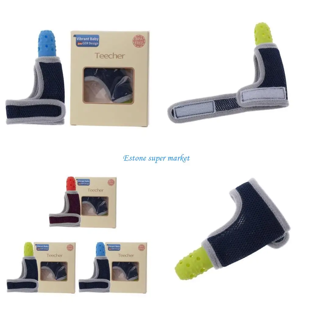 

090B Нетоксичный силиконовый браслет для запястья для маленьких детей, защита для пальцев, стоп, сосание большого пальца