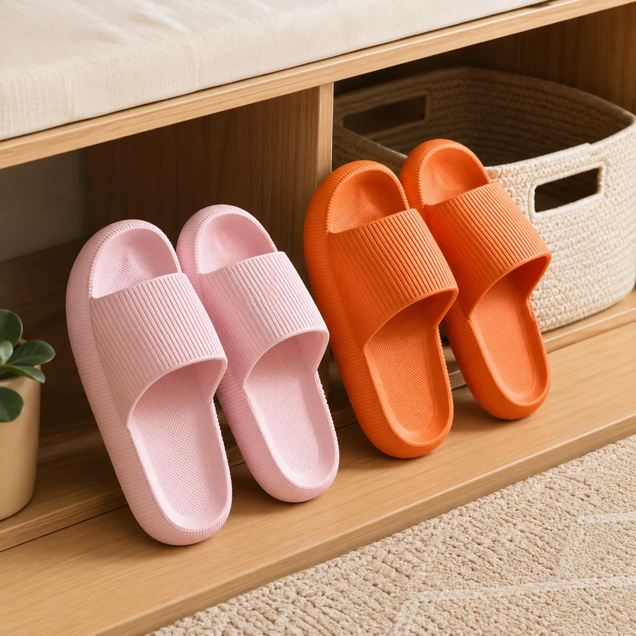 Slippers Woman Summer Thick High quality Sole Pillow Slides Sandals Non Slip Women Indoor Home Eva Soft Beach Flip Flops New