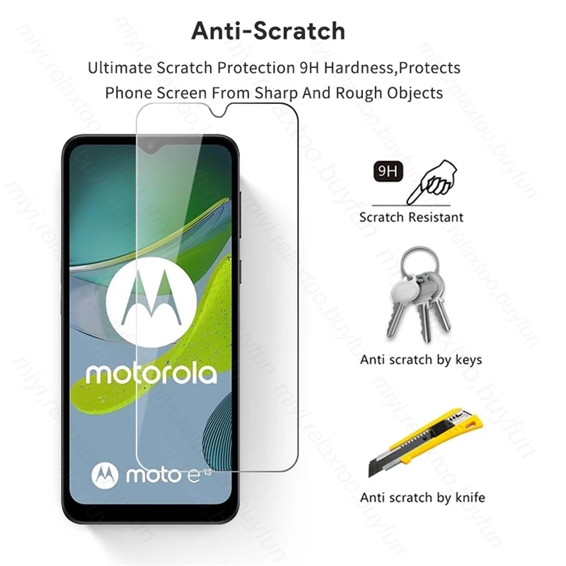 2To1 Osłona ekranu obiektywu aparatu Szkło hartowane do Motorola MotoE13 Moto E13 4G E 13 13E 4G 6,5" Folia ochronna na telefon