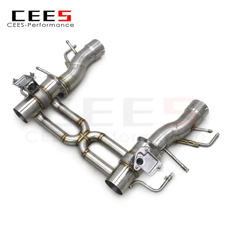 ✨CEES For Ferrari SF90 3.9T V8 2019-2023  Stainless Steel Performance racing Car Straight Exhaust Pipes System
