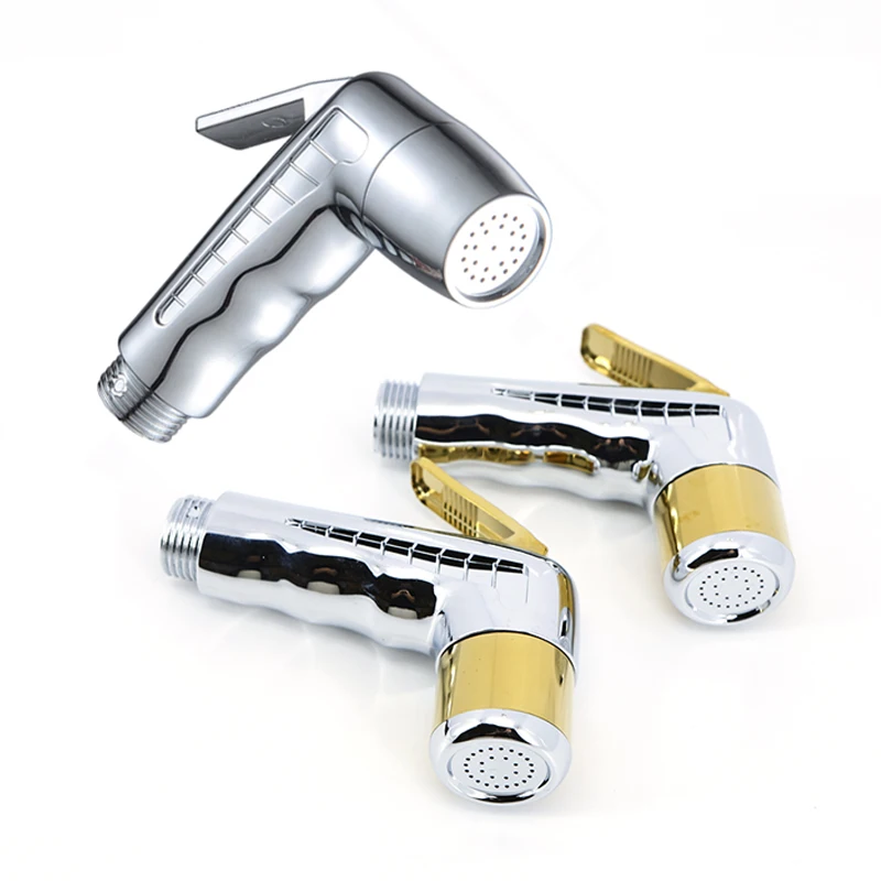 

ABS золотой/серебристый распылитель для биде, насадка для душа, пластиковая мусорка для чистки унитаза и туалета