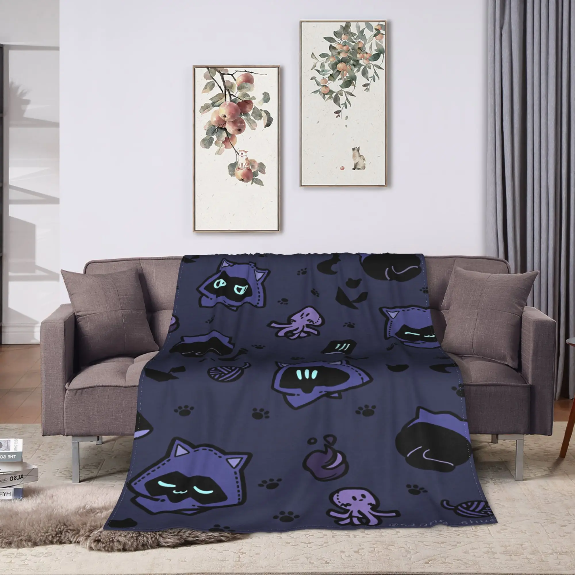 Valorant Anime Gaming Flannel Blanket Winter  Warm Throw Blanket for Girls Boys Couch Bed Fashion Bedspread Sofa Bed Cover