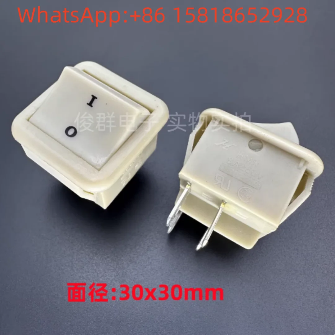 5 pieces Taiwan HMR large ship type 4-pin 2-position 8A power toggle rocker square button 30*30