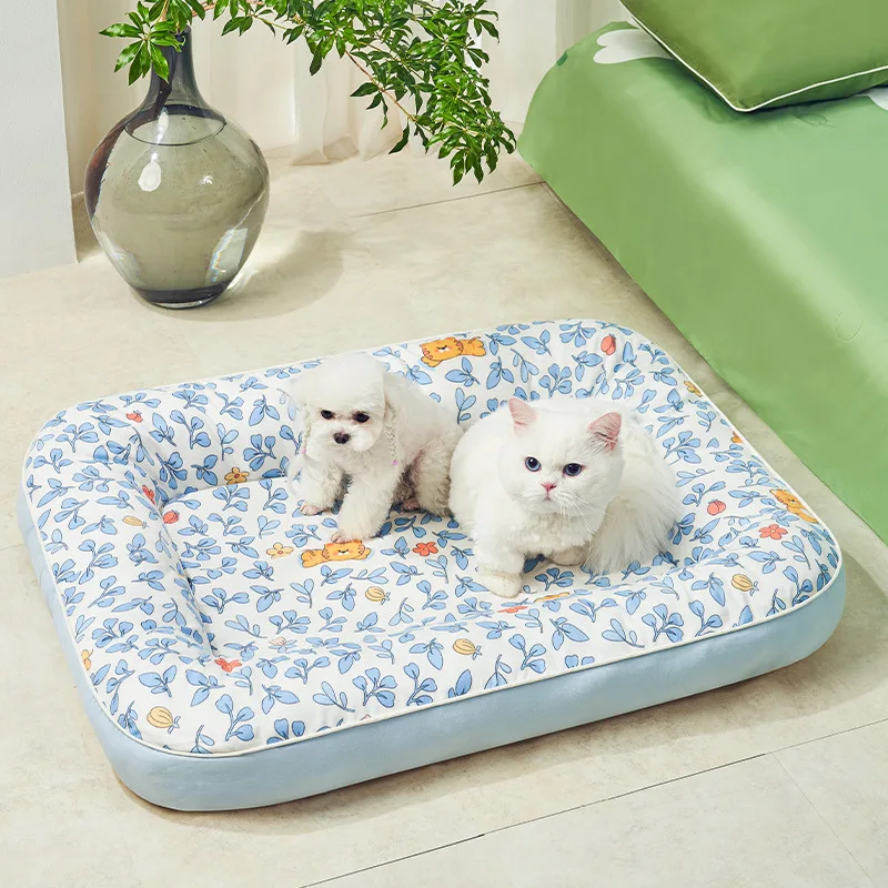 

New Four Seasons Universal Bed for Dogs Cats,removable Thickened Dog Sofa Sleeping Mat Summer Kitten Square Nest Pet Accessories