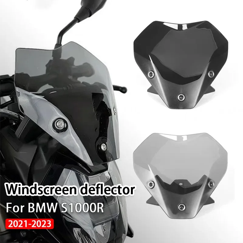 

NEW Motorcycle Spoiler Windscreen Windshield Wind Deflector Screen Shield Spoiler FOR BMW S1000R S 1000 R S 1000R 2021 2022 2023