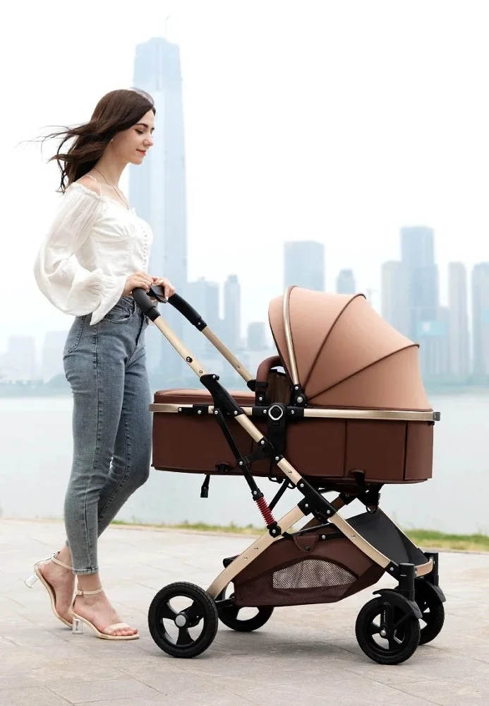 2024 High View Twin Baby Stroller,suitable for 0-3 years old