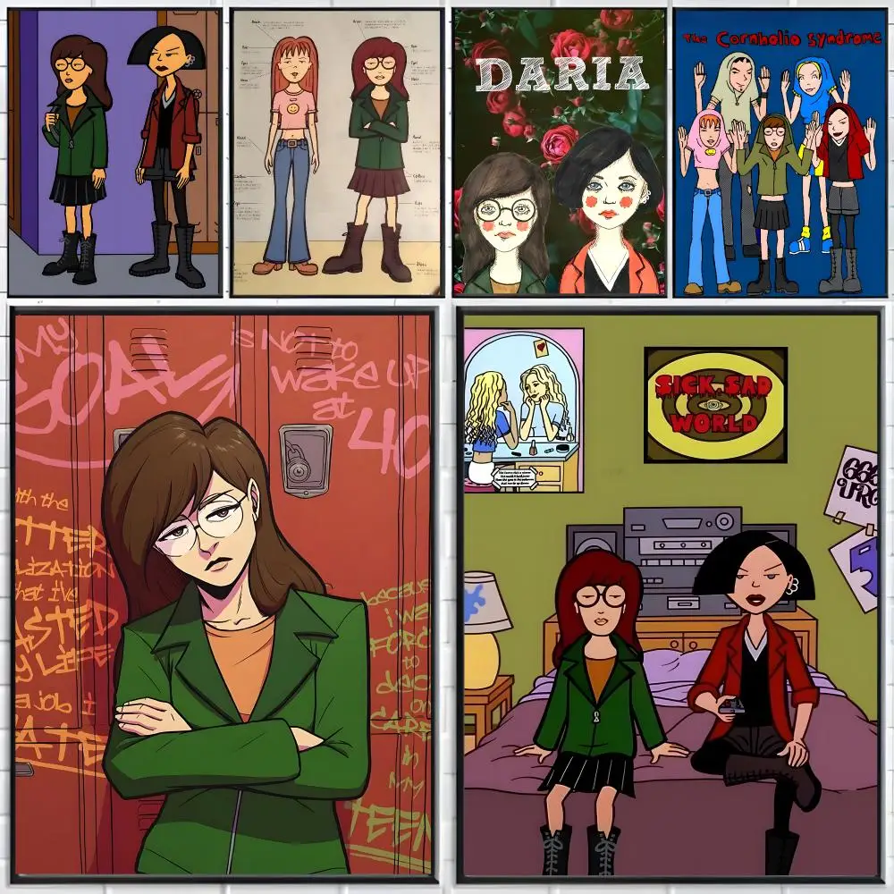 D-Daria American Comedy Anime Poster Distinct Home Decor Concepts Chic Indoor Art Pieces