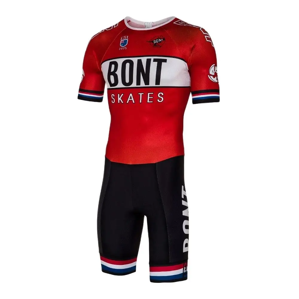 BONT Men Inline Speed Skating Racing Suit Skinsuit Pro Team Fast Skate Triathlon Clothing Ropa Ciclismo Cycling Clothes Jumpsuit