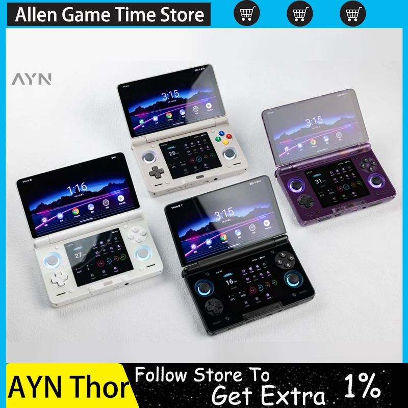 Original AYN Thor Handheld 6'' OLED Dual Screen Qualcomm Original AYN Thor Handheld 6'' OLED Dual Screen Qualcomm