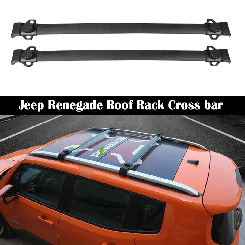 OEM style Roof Rack Cross bar For JEEP Renegade 2016-2022 Rails Bar Luggage Carrier Bars top Rack Rail Boxes Aluminum alloy