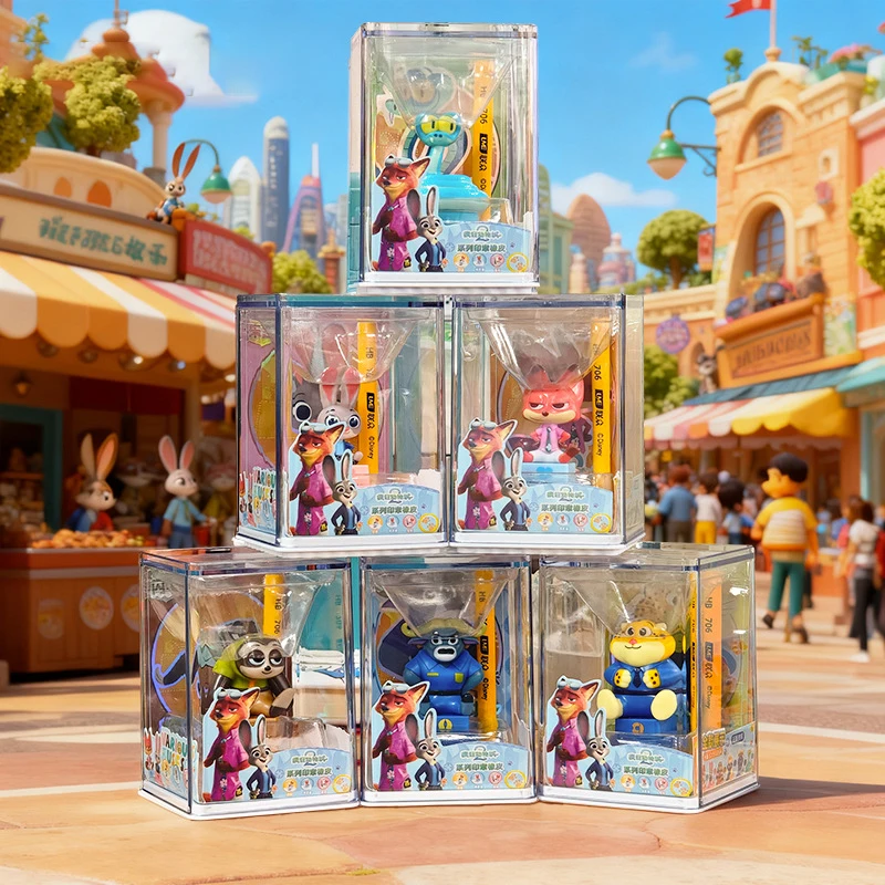 

Disney Zootopia Officer Judy Hopps Nick Doll Flash Benjamin Bogo Cartoon Model Handmade Desktop Ornament Children's Gift Toy