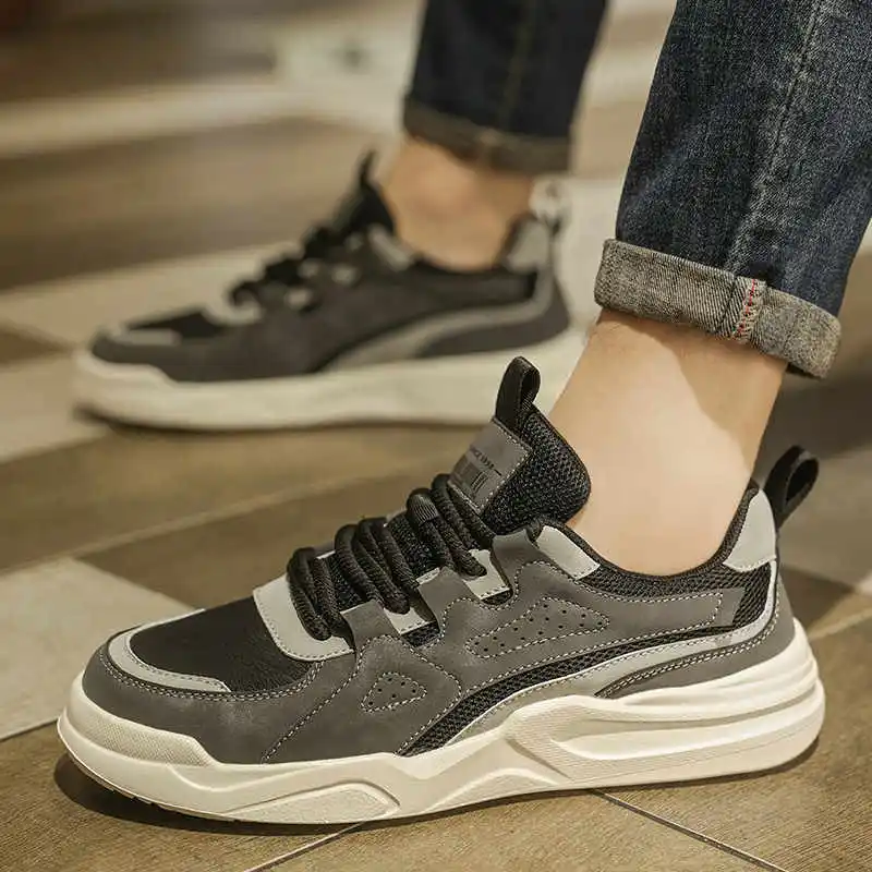 Zapatos planos de plataforma para primavera y otoño para hombre, zapatillas altas 44, botas deportivas para hombre, venta al por mayor para revender Premium Luxe, oferta baja con estilo