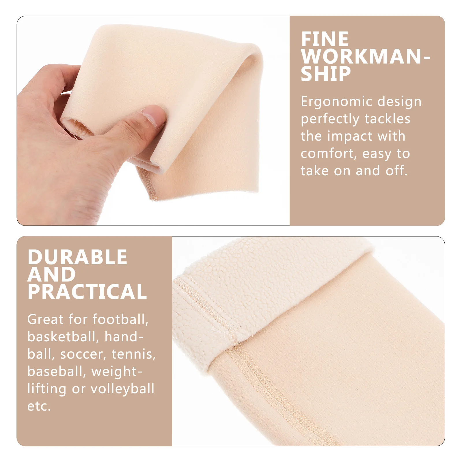 

1Pair Thickened Elbow Protector Comfortable Breathable Anti-Cold Arm Wrap Protective Elbow Sleeve for Sports Outdoor Joint