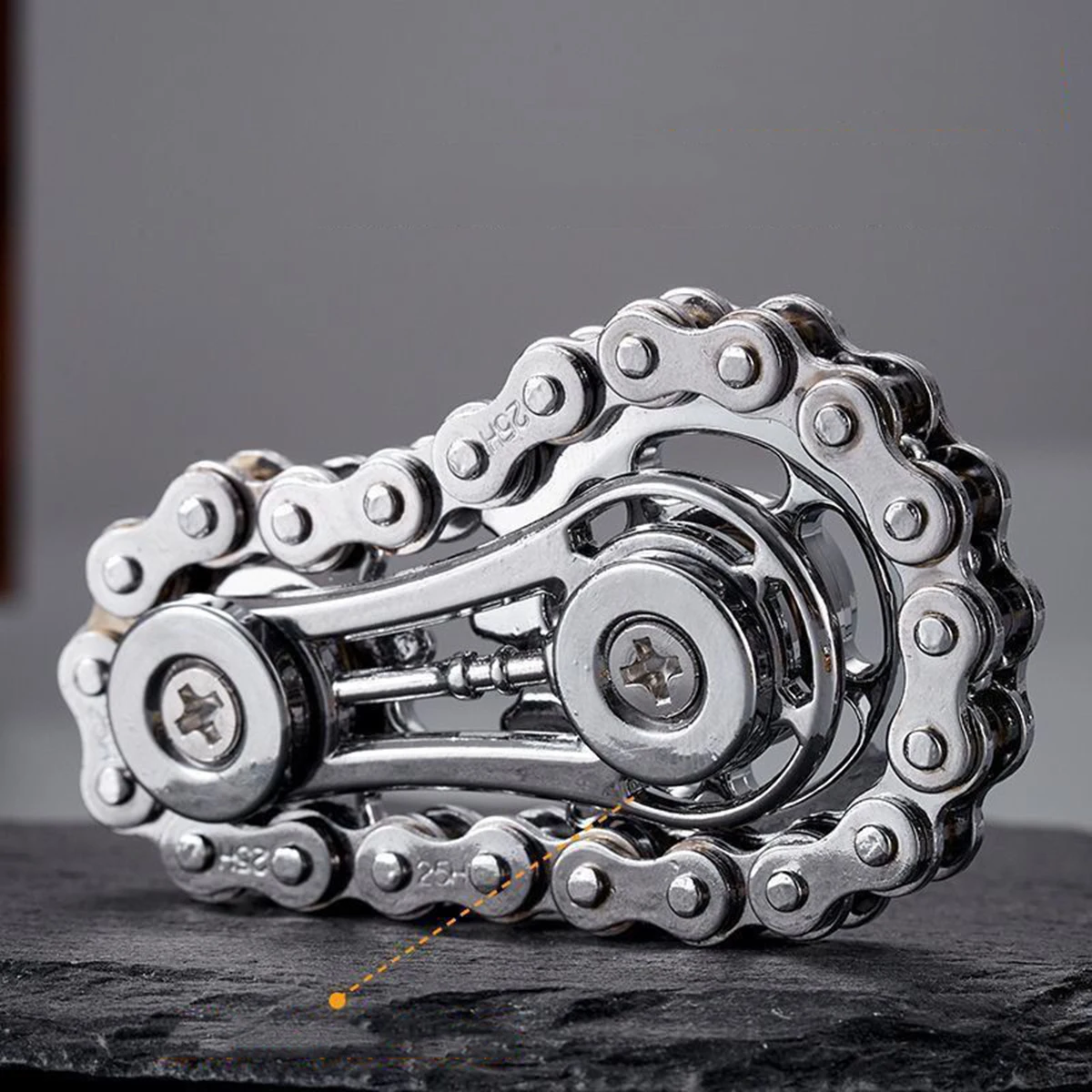 Fingertip Gyroscope Flywheel Adult Mechanical Decompression Handle Decompression Artifact Chain Rotating Gear Linkage