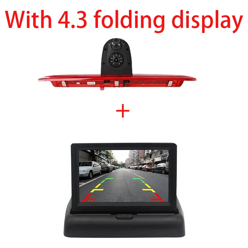 Automotive high brake light camera for Ford Full Speed 2014-2018 Dual lens scale switch Optional 4.3 