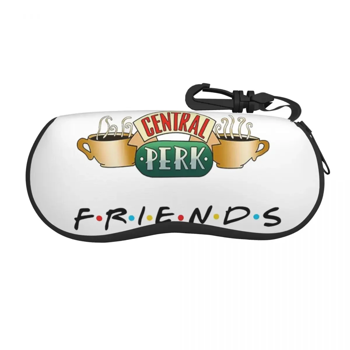 

Custom Funny Friends TV Show Shell Glasses Case Unisex Travel Central Perk Cafe Comic Eyeglasses Case Sunglasses Protector Box