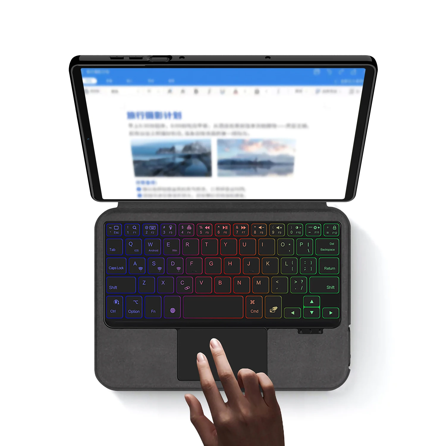 

Клавиатура с волшебной подсветкой для Lenovo LEGION Y700, 4-го поколения, 8,8 дюйма, 2025 TB322FC, сенсорная трекпад, защитный чехол для смарт-клавиатуры