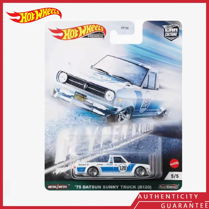 HOT WHEELS-modelo de coche Original CULTURE FPY86 75 DATSUN SUNNY TRUCK (B120), productos terminados, regalos de juguete para niños