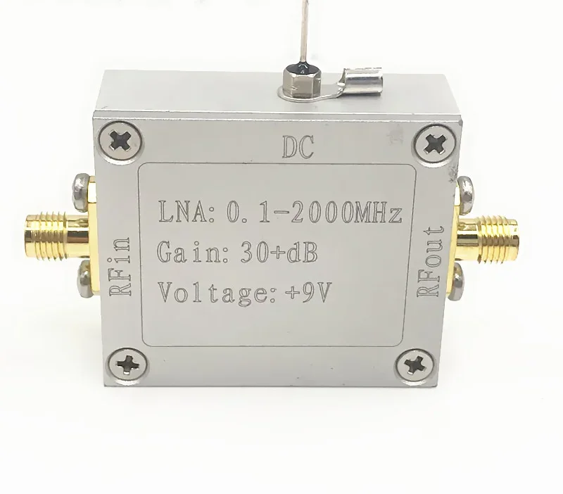 

RF Broadband Low-noise Amplifier 0.1-2000MHz Gain 32dB High-frequency Amplifier